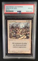 Wrath of God PSA 4 Beta MTG Magic Graded Card